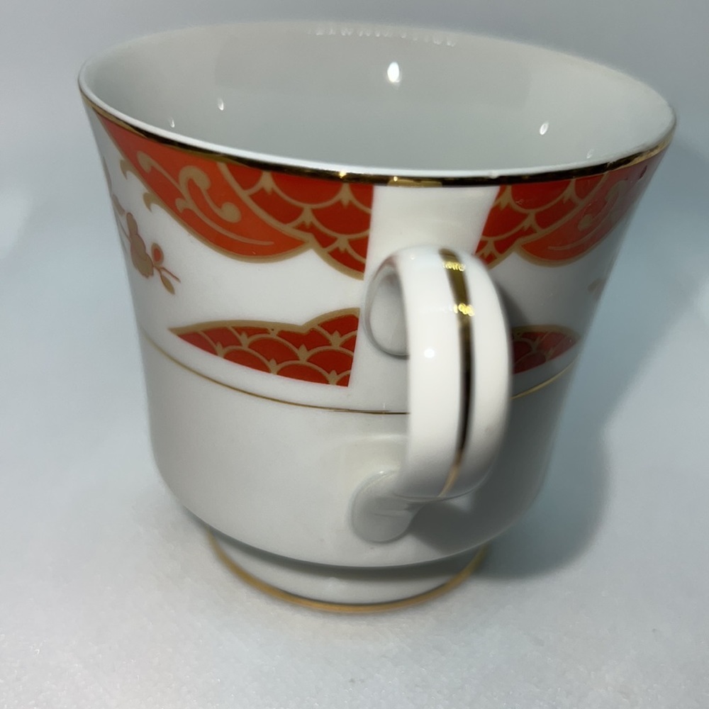 MIKASA EMPRESS FOOTED TEACUP AND SAUCER FINE CHINE VINTAGE L6009 - Picture 11 of 16